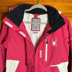 SPYDER Pink Ski Jacket Snowboarding Insulated Waterproof Winter Coat Medium